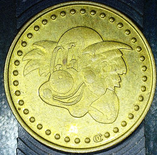 Clown Amusement Arcade Game Token 24mm