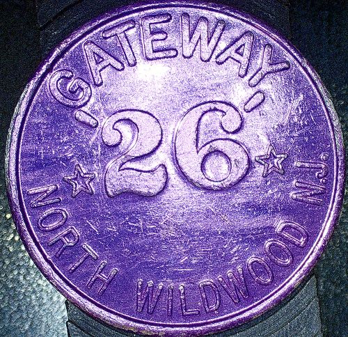 1926 Gateway 26 North Wildwood, NJ Aluminum Prize Token 25mm