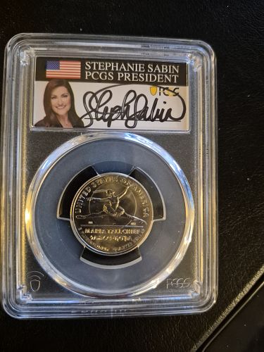 2023-P MS66  25C UNC MARIA TALLCHIEF "AMERICAN WOMAN HAND SIGNED