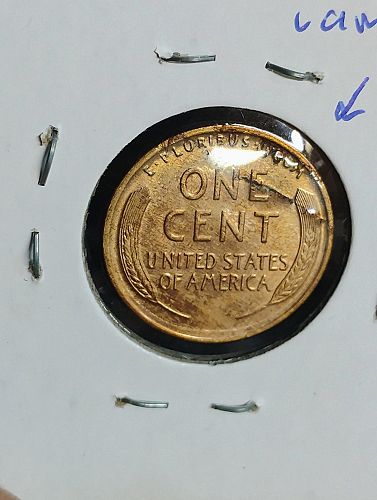 1918 LINCOLN WHEAT CENT MS-66, RB (WOODY) COLLAR CLASH-OBVERSE / LAMINATION-REVERSE