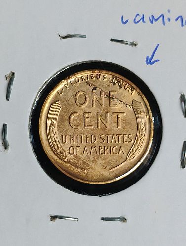 1918 LINCOLN WHEAT CENT MS-66, RB (WOODY) COLLAR CLASH-OBVERSE / LAMINATION-REVERSE