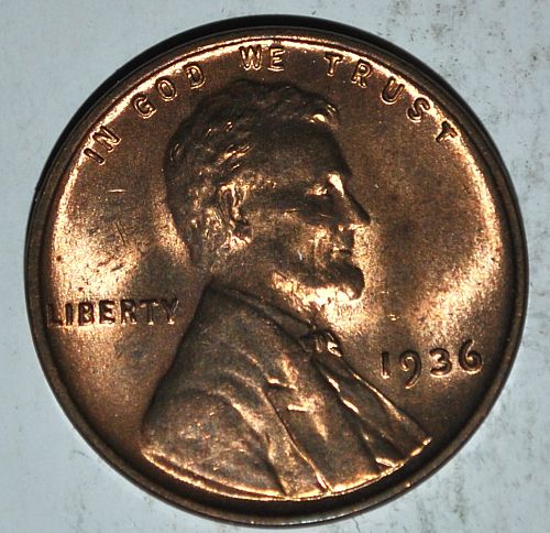 1936 P Lincoln Wheat Cent Small Cent  {{{7705