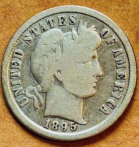 1895-S Barber Dime - - sought after rare date