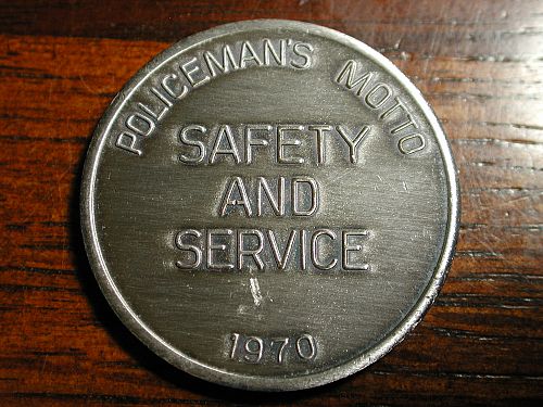 West Shore Policeman's Motto Safety and Service Token NICE !