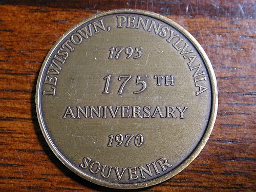 1970 Lewistown, Pennsylvania 175th Anniversary Token NICE !