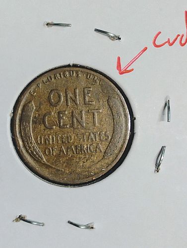 1920 LINCOLN WHEAT CENT VF-20 OBVERSE: SEVER LAMINATION, REVERSE: CUD ERROR COIN!!