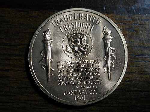 President John F. Kennedy Inaugurated 1-20-1961 token NICE !