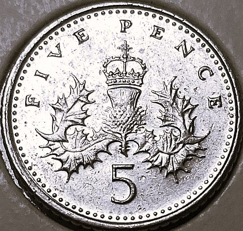 ✅2001 Five Pence  ✅