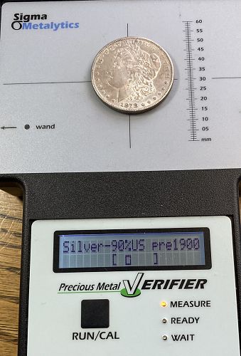 1878S Morgan dollar in ALMOST UNCIRCULATED condition