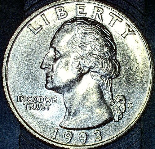 1993 P&D Washington Quarter BU or Better Lot