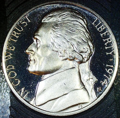1974 S Jefferson Nickel Proof DCAM