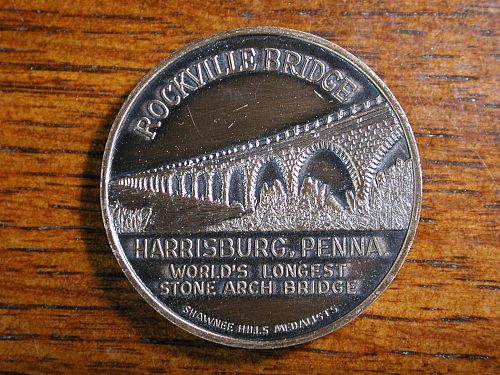 1963 Pennsylvania State Capitol Harrisburg Rockville bridge Token NICE !