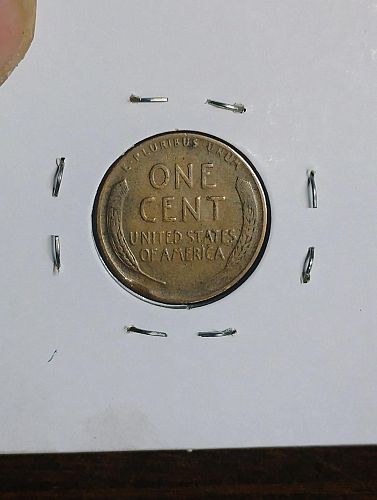 1929 LINCOLN WHEAT CENTS F-15 CLIP AND LAMINATIONS ON OBVERSE ERROR COIN
