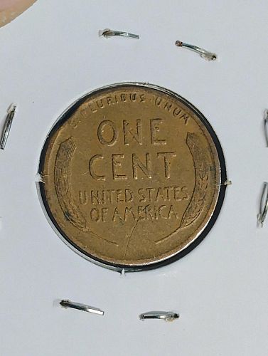 1929 LINCOLN WHEAT CENTS VF-20 CLIP ERROR COIN