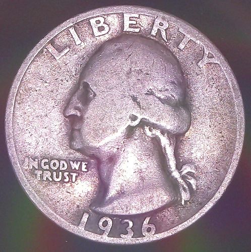 1936-D F12 Key Date Washington Quarter