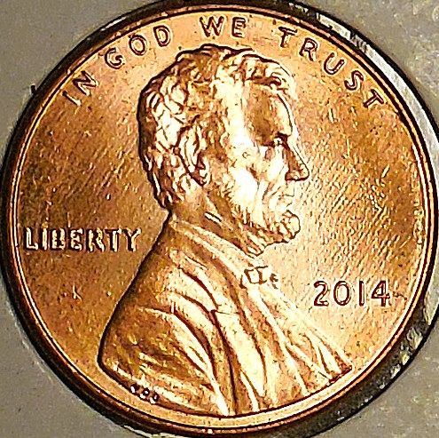 ✅2014-P Lincoln Cent with Roller Lines Error✅