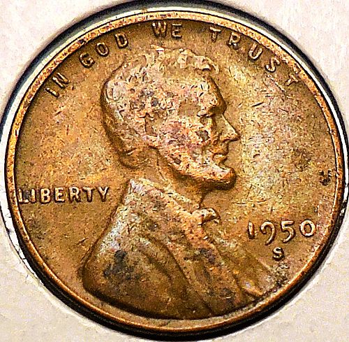 ✅1950-S Lincoln Wheat Cent✅