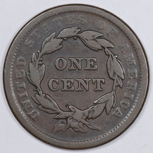 1840 Small/Large 18 Braided Hair Large Cent