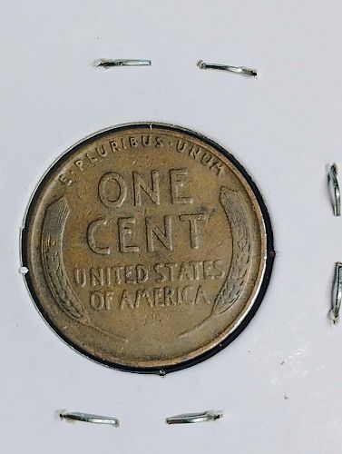 1931 LINCOLN WHEAT CENT F-15 LAMINATION OBVERSE ERROR COIN