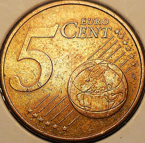 ✅2009 Five Euro Cent✅