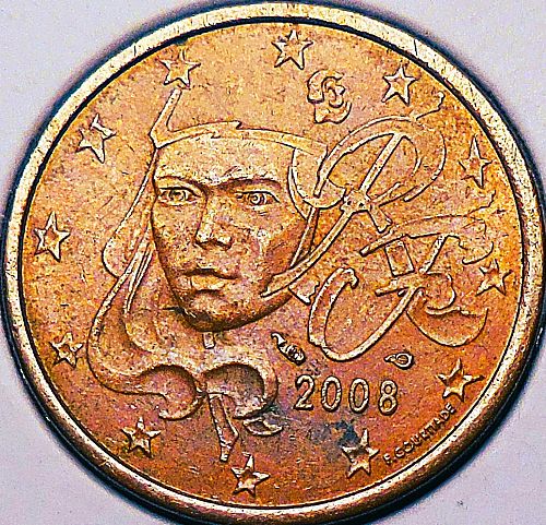 ✅2008 Five Euro Cent✅