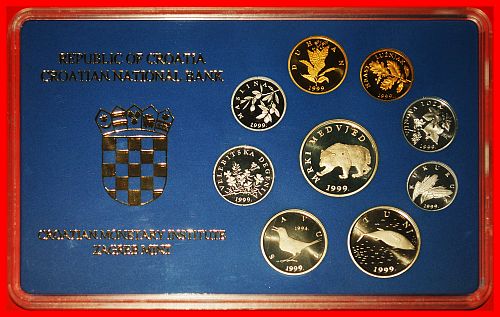 Ⰶ RARITY: CROATIA ★ 1-2-5-10-20-50 LIPA 1-2-5 KUNA 1994-1999 PROOF! JUST PUBLISHED!