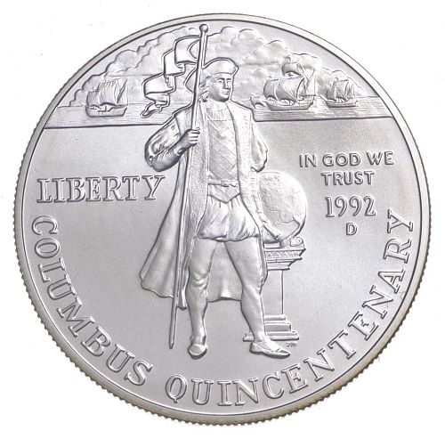 1992-"D" Columbus Commemorative Silver Dollar***BU***