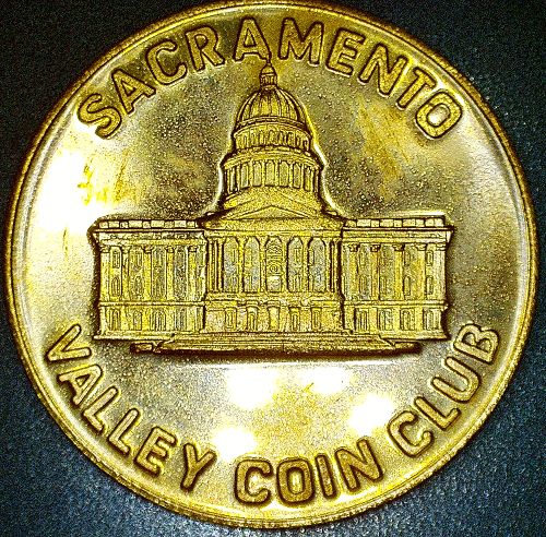 1982 Sacramento Valley Coin Club 25th Anniversary Medal Token