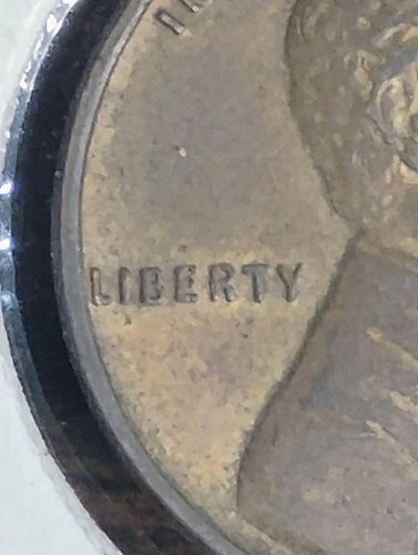 1937 LINCOLN WHEAT CENT AU-55, BN  LAMINATION OBV., LIBERTY DBLD. & ROTATED DIE ERROR