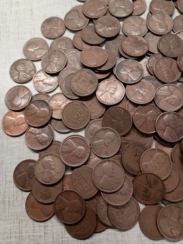 1909-1939 PDS Lincoln Wheat Cent 50 Coin Roll - Loaded - Plus VDB