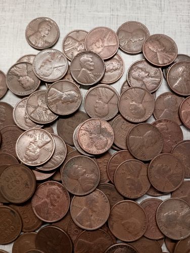 1909-1939 PDS Lincoln Wheat Cent 50 Coin Roll - Loaded - Plus VDB