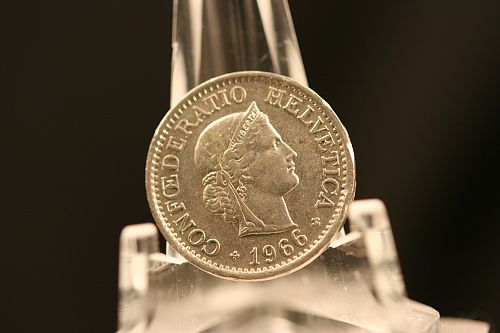 1966 B - Switzerland 10 Rappen Helvetica