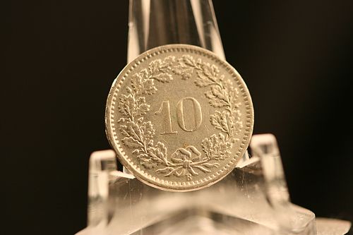1966 B - Switzerland 10 Rappen Helvetica