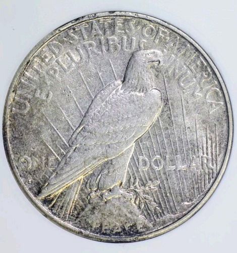 1934 S Peace Silver Dollar • .900 Silver • Semi-Key Date • Light Toning • AU