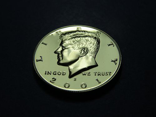2001-S KENNEDY HALF DOLLAR (UNCIRCULATED FROM PROOF SET) -  LOT J107