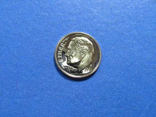 2001-S ROOSEVELT PROOF DIME - UNCIRCULATED FROM PROOF SET  Lot J118