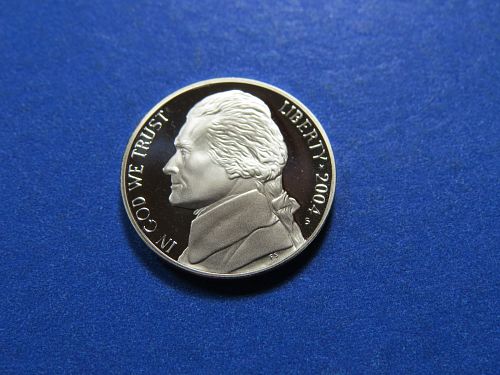 2004-S JEFFERSON NICKEL (Western Journey Keelboat ~ From PROOF SET ~ LOT J122