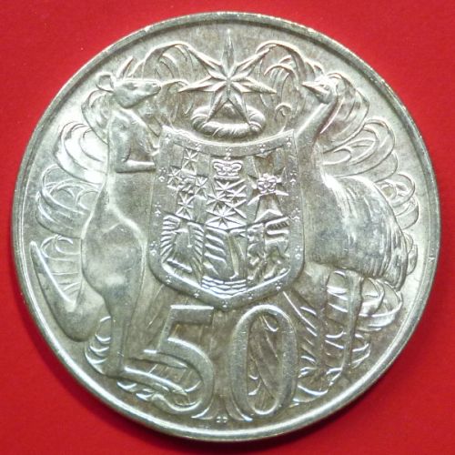 Australia 50 Cents 1966 QEII KM# 67 Silver