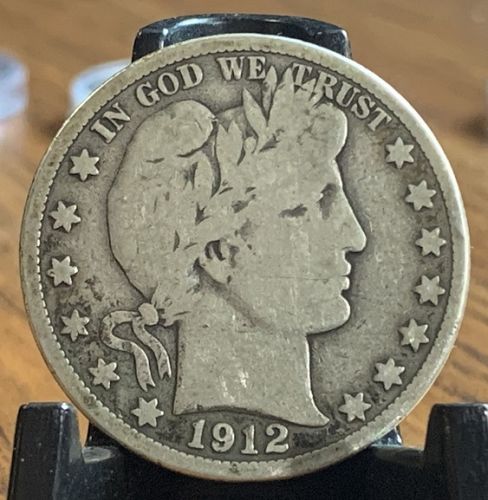1912 D Barber Half Dollars