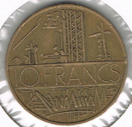 10 Francs, France, 1979