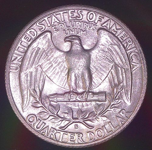 1942-S AU+ Washington Quarter