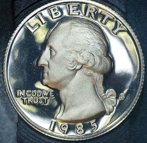 1985 S Washington Quarter Proof DCAM