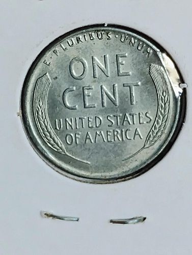 1943 LINCOLN WHEAT CENT MS-63 CLIP & DOUBLED PROFILE ON OBVERSE ERROR COIN