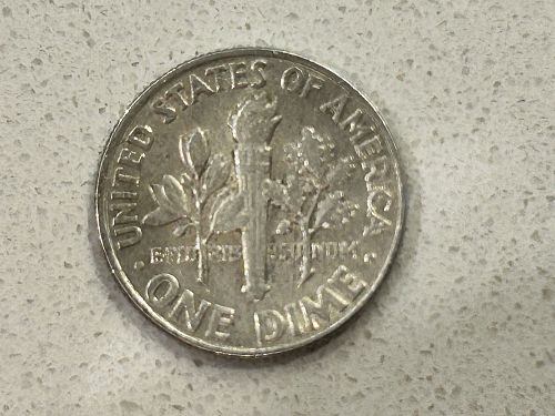 HIgh Quality 1964 P (no mint mark) Roosevelt Dime, 90% silver, exactly as shown