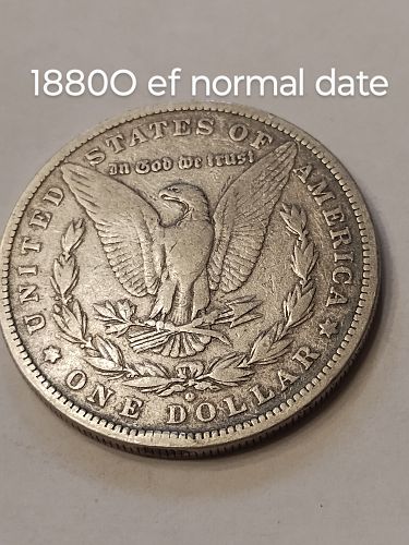 1880O Morgan Dollar - very fine - normal date