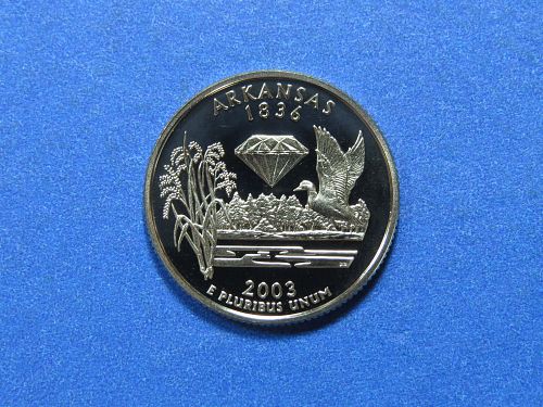 2003-S ARKANSAS STATE QUARTER (UNCIRCULATED FROM PROOF SET) - LOT J175