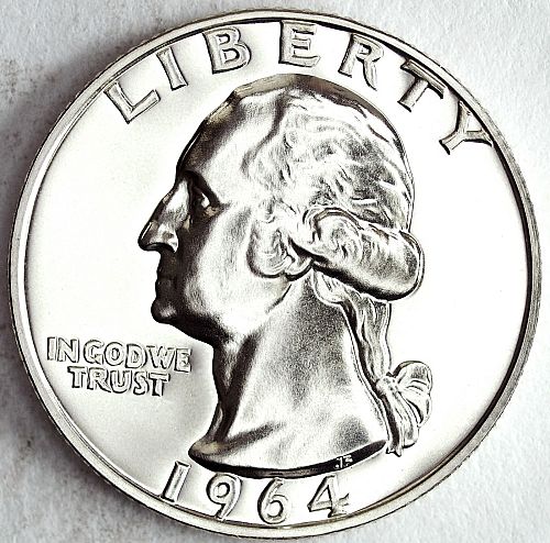 1964 Proof Silver Washington Quarter
