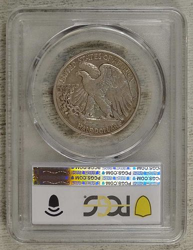 1918-D Walking Liberty Half Dollar, Extremely Fine, PCGS/CAC XF-40, Scarce CAC