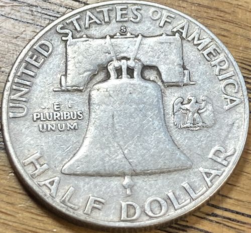 1954S Franklin half in FINE-VERY FINE condition