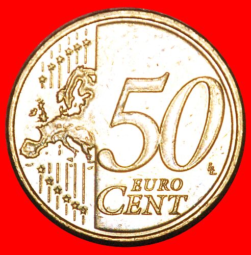 Ⰶ GREECE (2008-2024):CYPRUS★50 EURO CENTS 2010 SHIP NORDIC GOLD MINT LUSTRE! UNCOMMON